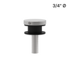 [DCAP34] Capuchon d'écartement pour écran - 3/4" Ø (BS, MBL, SB) - Acier inoxydable brossé