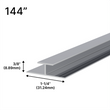 [DIV144] Barre de séparation en aluminium miroir - Longueur 144 po