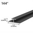 [DIV144] Barre de séparation en aluminium miroir - Longueur 144 po