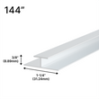 [DIV144] Barre de séparation en aluminium miroir - Longueur 144 po