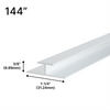 [DIV144] Profilés en L et en J pour miroirs - Barre de séparation en aluminium - Longueur 144 po - Anodisé satiné