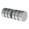 [DK106] Bouton de porte en verre - Style 106 dos à dos - Chrome