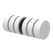 [DK106] Bouton de porte en verre - Style 106 dos à dos