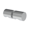 [DK140] Bouton de porte en verre - Style 140 dos à dos - Chrome