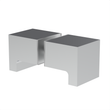 [DKSQ2] Bouton de porte en verre - Style SQ2 dos à dos