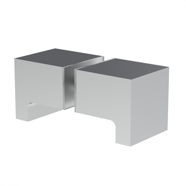 [DKSQ2] Bouton de porte en verre - Style SQ2 dos à dos