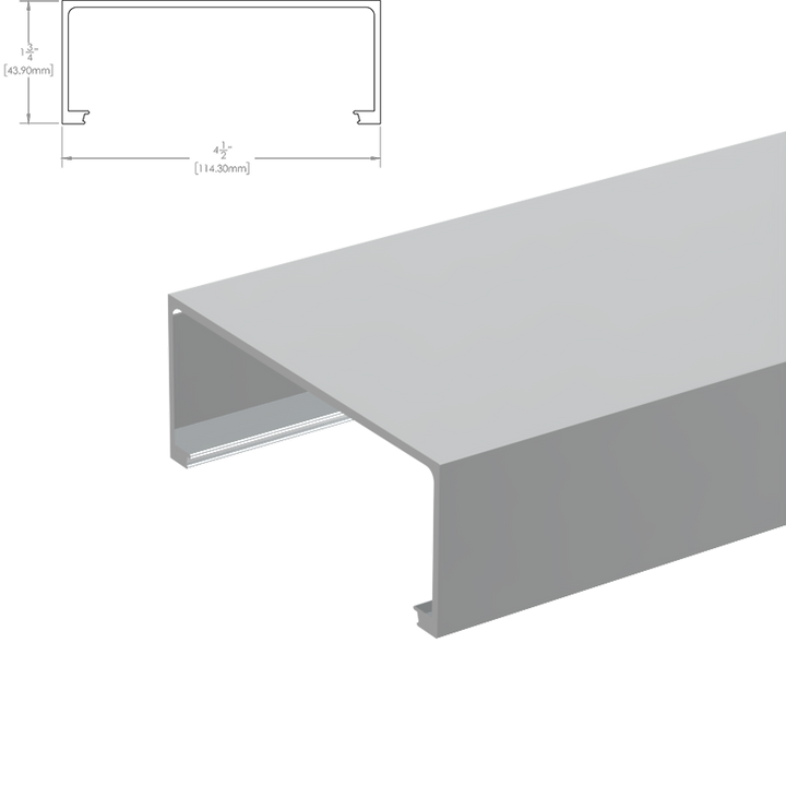 [DLUX45H120] Système de traverse - 1-3/4 x 4-1/2 po - Traverse - Longueur 120 po