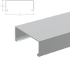 [DLUX45H120] Système de traverse - 1-3/4 x 4-1/2 po - Traverse - Longueur 120 po - Anodisé satiné
