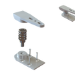 [DLUXPIVDP] Door Rail - Dual Purpose Pivot Kit