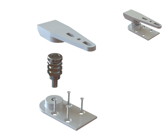 [DLUXPIVDP] Door Rail - Dual Purpose Pivot Kit
