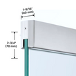 [DRS-275AC-T] Assa Abloy - Rockwood 2-3/4" Door Rails - Top