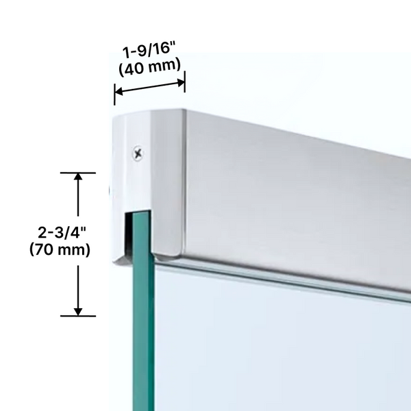 [DRS-275AC-T] Assa Abloy - Rockwood 2-3/4" Door Rails - Top