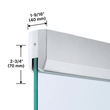 [DRS-275AC-T] Assa Abloy - Rockwood 2-3/4" Door Rails - Top