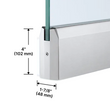[DRS-4AC-B] Assa Abloy - Rockwood 4" Door Rails - Bottom