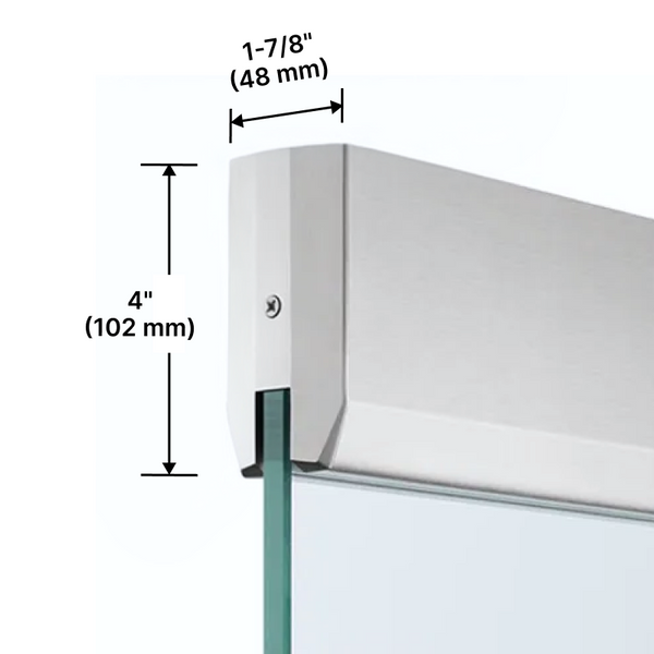 [DRS-4AC-T] Assa Abloy - Rockwood 4" Door Rails - Top