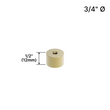 [DSO3412] Display Standoff Base - 3/4" Ø X 1/2" Base Height (BS, MBL, SB)