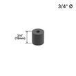 [DSO3434] Display Standoff Base - 3/4" Ø X 3/4" Base Height (BS, MBL, SB)
