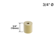 [DSO3434] Display Standoff Base - 3/4" Ø X 3/4" Base Height (BS, MBL, SB)