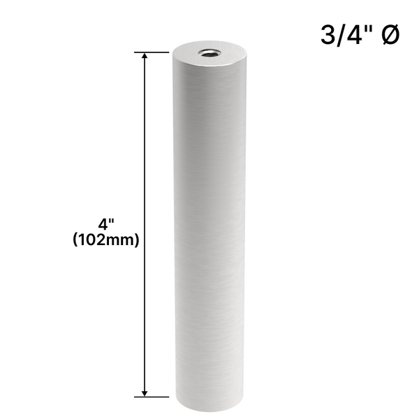 [DSO344] Display Standoff Base - 3/4" Ø X 4" Base Height	(BS, MBL, SB)