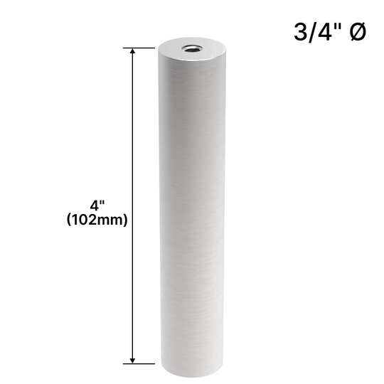 [DSO344] Display Standoff Base - 3/4" Ø X 4" Base Height	(BS, MBL, SB)