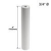 [DSO344] Base d'écartement pour présentoir - 1,9 cm de diamètre x 10 cm de hauteur (BS, MBL, SB) - Acier inoxydable brossé