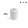 [DSO114112] Display Standoff Base - 1-1/4" Ø X 1-1/2" Base Height (BS, MBL, SB)