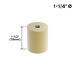 [DSO114112] Display Standoff Base - 1-1/4" Ø X 1-1/2" Base Height (BS, MBL, SB)