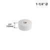 [DSO11412] Base d'écartement pour présentoir - Ø 1-1/4" x hauteur de base 1/2" (BS, MBL, SB) - Acier inoxydable brossé