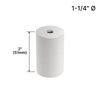 [DSO1142] Base d'écartement pour présentoir - Ø 1-1/4" x hauteur de base 2" (BS, MBL, SB) - Acier inoxydable brossé