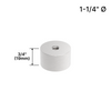 [DSO11434] Base d'écartement pour présentoir - Ø 1-1/4" x hauteur de base 3/4" (BS, MBL, SB) - Acier inoxydable brossé