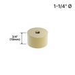[DSO11434] Display Standoff Base - 1-1/4" Ø X 3/4" Base Height (BS, MBL, SB)