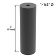 [DSO1144] Display Standoff Base - 1-1/4" Ø X 4" Base Height (BS, MBL, SB)