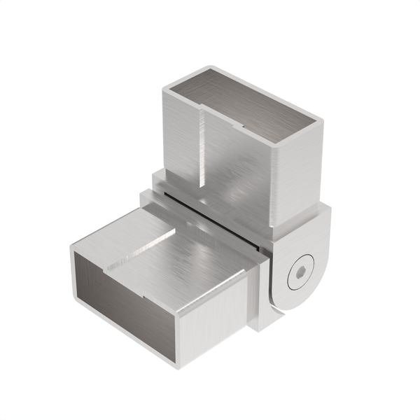 [E2X1ADJV] Handrail - Elbow for 2X1" Rectangular Handrail - 90° Vertical with 120° Adjustability