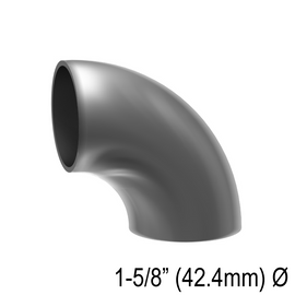 [E42.4] Coude pour main courante de 42,4 mm - soudé à 90° (BS, MBL)