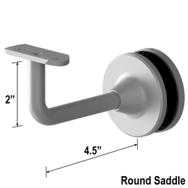 [EXTHRB] Extendable Handrail Bracket - Glass Mount - 4-1/2