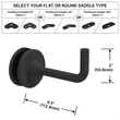 [EXTHRB4.5GM] Extendable Handrail Bracket - Glass Mount - 4-1/2" Length w/ Flat or Round Saddle (BS, MBL)