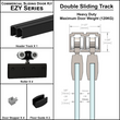 [EZY1HDDD] Commercial Sliding Door Kit - EZY1 - Heavy Duty - Double Sliding Door Track (118")