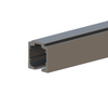 [EZY1HSD] Kit de porte coulissante commerciale - EZY1 - Traverse - Rail de porte coulissante simple (118") - Acier inoxydable brossé