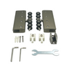 [EZY2HDKIT] Kit de porte coulissante commerciale - EZY2 - Robuste - Acier inoxydable brossé