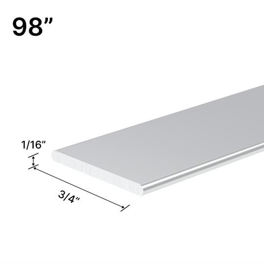 [FB98] Barre plate pour douche à grille - Longueur 3/4" - 98"