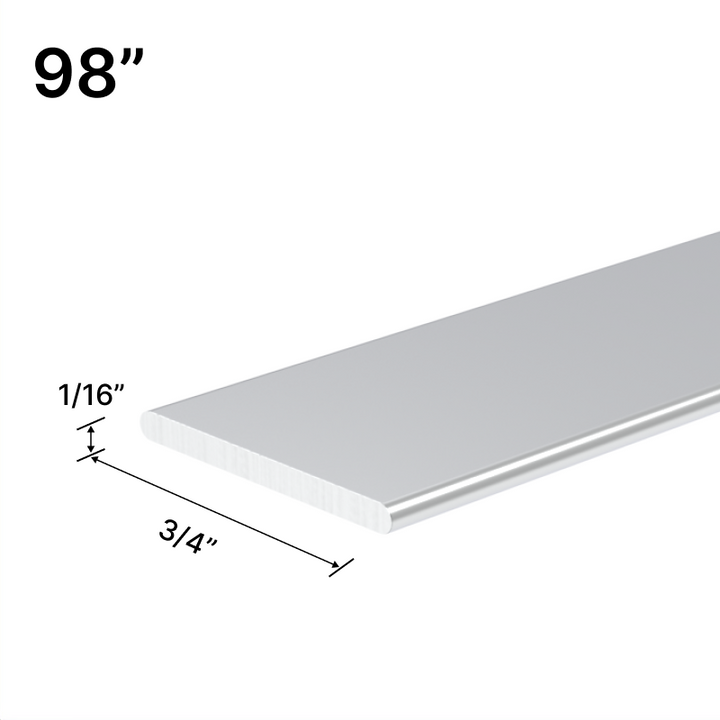 [FB98] Flat Bar for Grid Shower - 3/4" - 98" Length