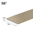 [FB98] Flat Bar for Grid Shower - 3/4" - 98" Length