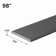 [FB98] Flat Bar for Grid Shower - 3/4" - 98" Length