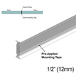 Bande de copolymère transparente pour verre à 180 degrés 1/2" (95") - Ultra transparente