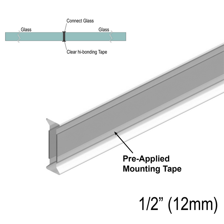 [GAPSWPG2G12] Sweep - Clear Copolymer Strip for 180 Degree 1/2" Glass (95")