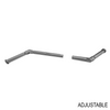 [GCSADJEND40SS] Rail de câble - Extrémité de câble - Réglable pour 1-5/8" - Acier inoxydable brossé