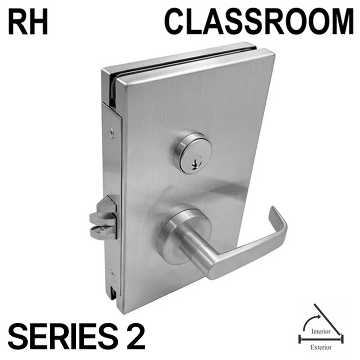 [GDLCCINR] Serrure de centre commercial - Version salle de classe - Ouverture intérieure, main droite