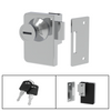 Serrure de porte en verre (série GDLRD) - Verre RD au mur - Simple face (BS, MBL) - Acier inoxydable brossé