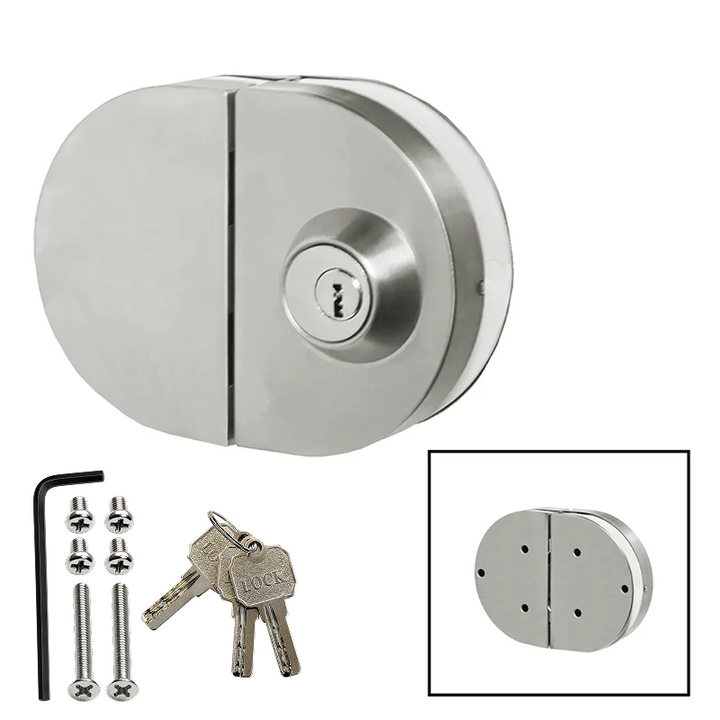 [GDLRD180S] Serrure pour porte vitrée - RD Verre à verre - Simple face