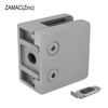 [SCLAMZ] Collier de fixation carré pour rambarde - Dos plat - 55 x 55 mm (Intérieur uniquement) - Acier inoxydable brossé